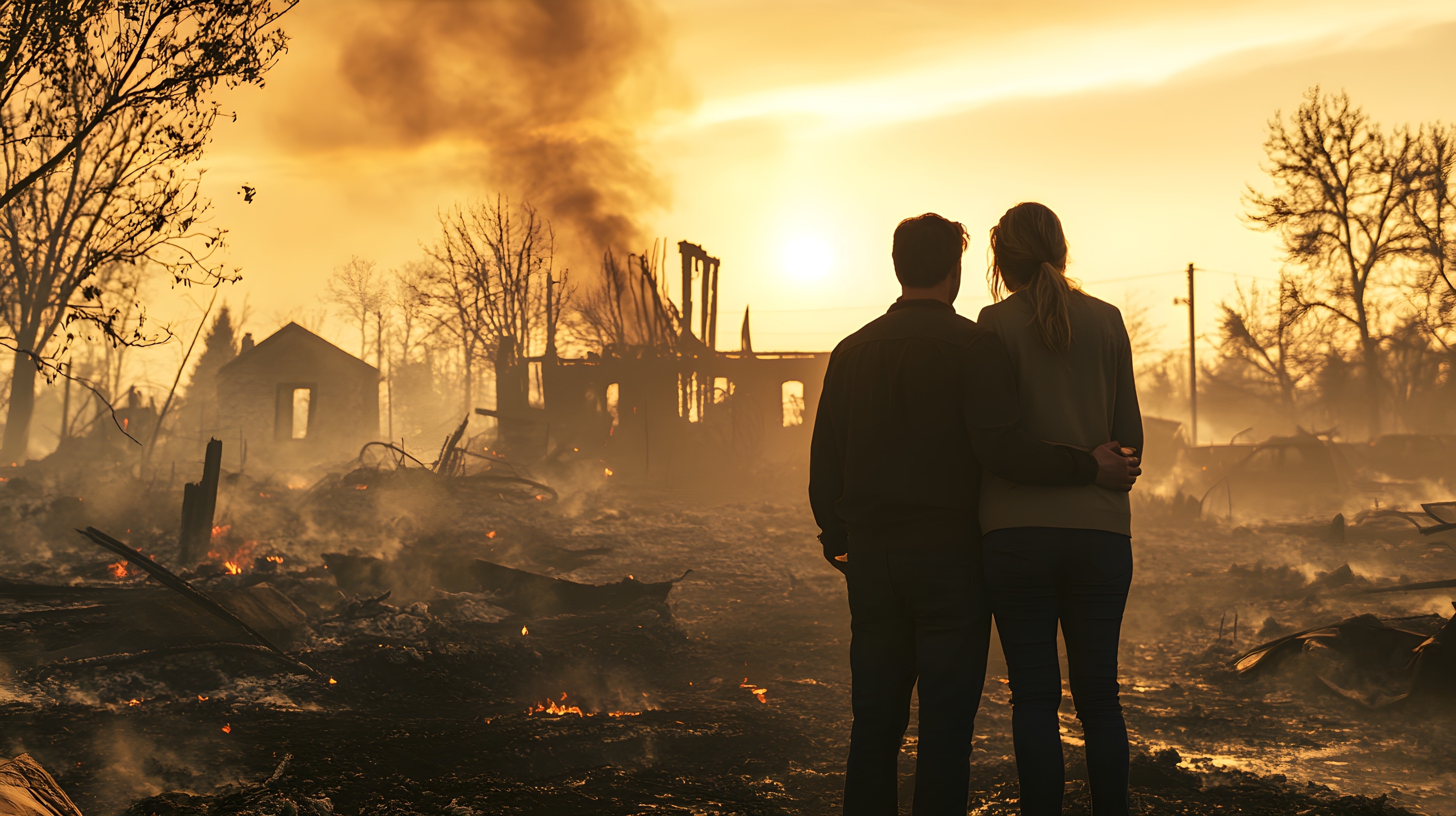 Property damage in Los Angeles, California